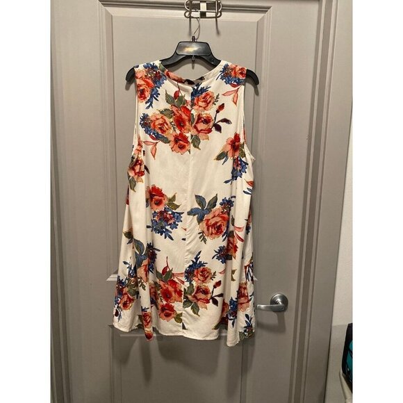 JENNARATION Ivory Floral Tunic Dress 2XL NWT - Picture 8 of 8